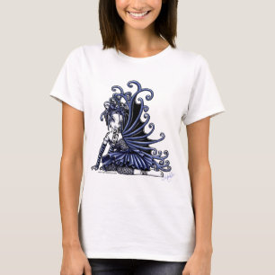 T-shirt Débardeur bleu de fée de tatouage de "Sophia"