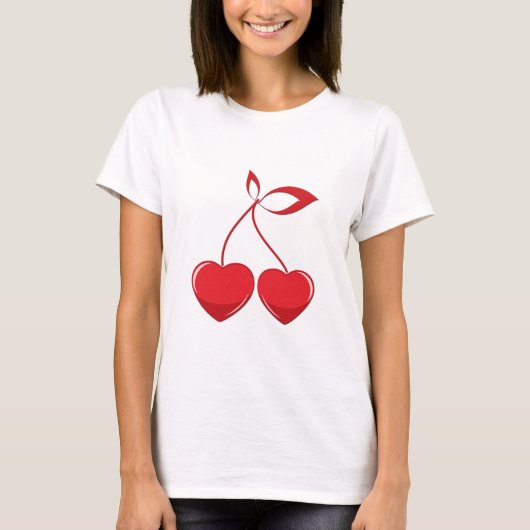 T-shirt Débardeur de composition cerise (Devant)