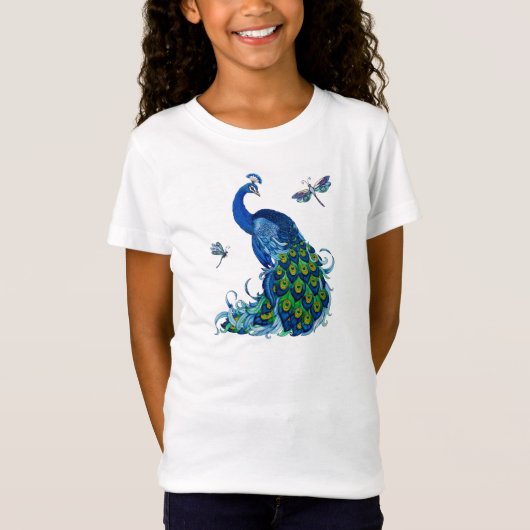 T-Shirt Débardeur de conception classique Peacock et Drago (Devant)