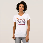 T-shirt Débardeur de dames de SDA (AMOUR) (Devant entier)