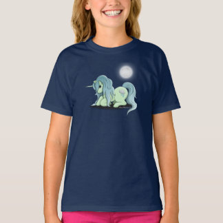 T-shirt Débardeur de la fille de la licorne lunaire