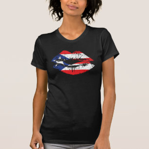 T-shirt Débardeur de lèvres de Porto Rico pour des femmes
