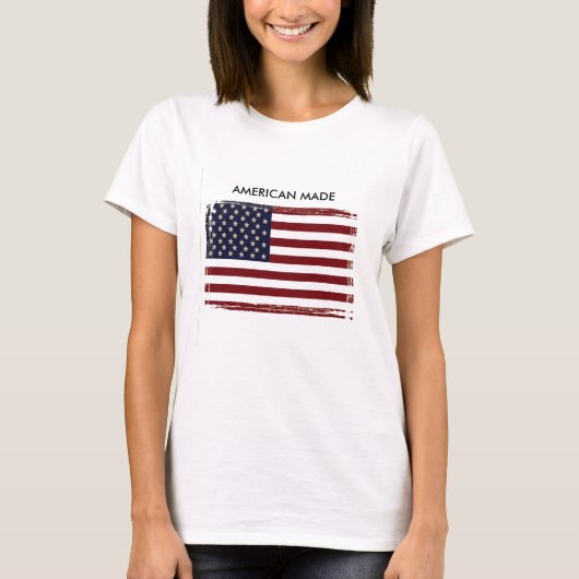 T-shirt débardeur de maternité "made American" (Devant)