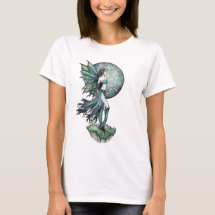 T-shirt Débardeur de Pleine lune de Fée verte par Molly Ha