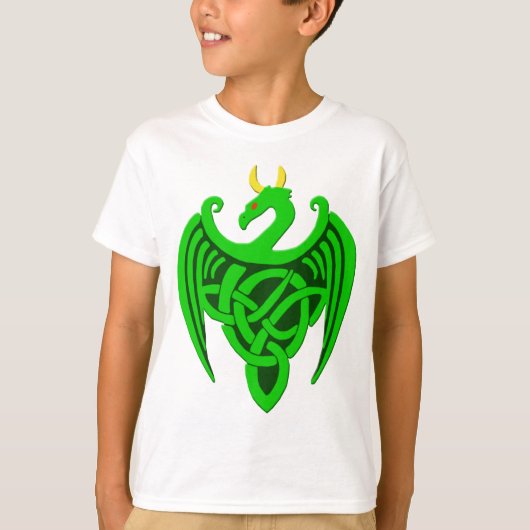 T-shirt Débardeur d'enfant Green Celtic Dragon (Devant)
