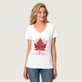 T-shirt Débardeur d'Hymne Canada Souvenir Chemise Canada (Devant entier)
