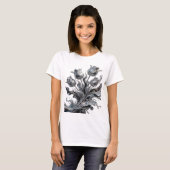 T-shirt Débardeur graphique ART ABSTRAIT Argent Statement (Devant entier)