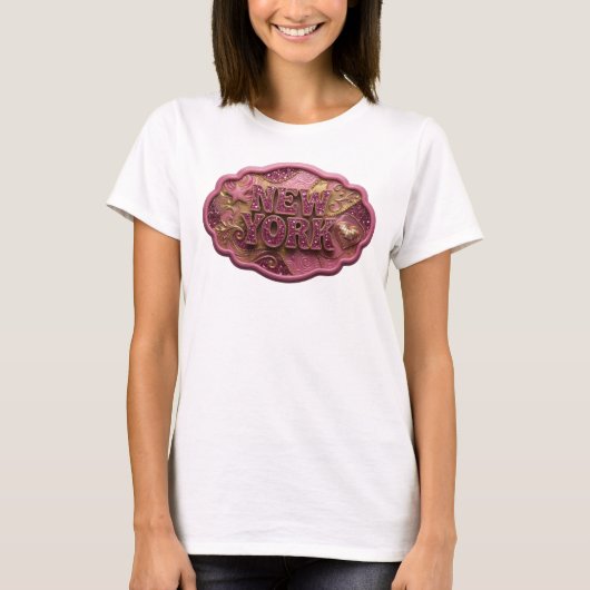 T-shirt Débardeur graphique NEW YORK Statement Gold (Devant)
