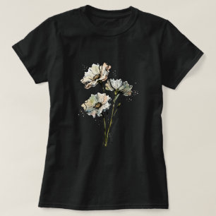 T-shirt Débardeur minimaliste fleuri vintage pour femme
