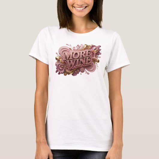 T-shirt Débardeur Statement Red MORE WINE (Devant)