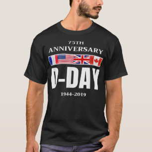 T-shirt Débarquement en Normandie 75e anniversaire Hommes 