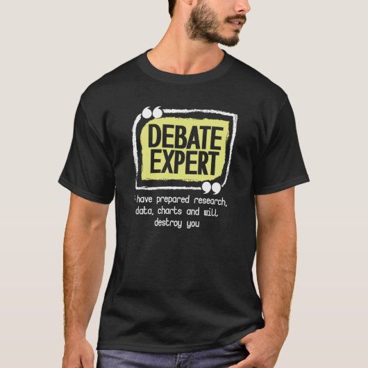 T-shirt Debate Expert Viewpoints Debate Discuss Discourse (Devant)
