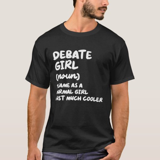 T-shirt Debate Girl Definition  Debate Team (Devant)