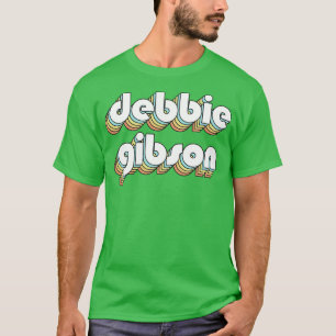 T-shirt Debbie Gibson Retro Typographie arc-en-ciel style 