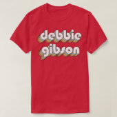T-shirt Debbie Gibson Retro Typographie arc-en-ciel style  (Design devant)