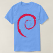 T-shirt Debian Spiral Linux (Design devant)