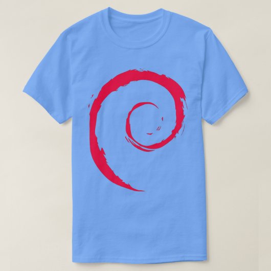 T-shirt Debian Spiral Linux (Design devant)