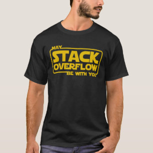 T-shirt Débordement De Pile Avec Vous Ingénieur Logiciel P