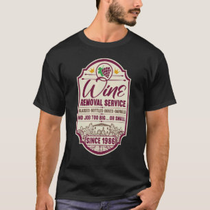 T-shirt Débouchoir à vin étiqueté pour mon 36e anniversair