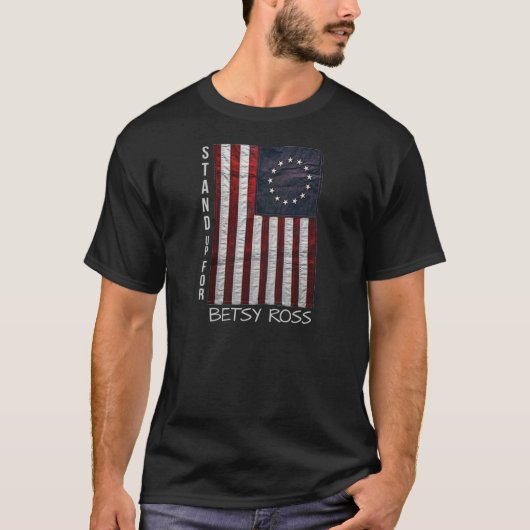 T-shirt debout pour la moto de betsy ross (Devant)