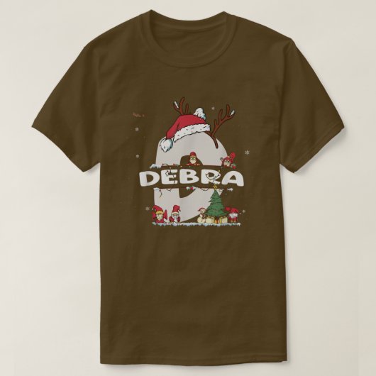 T-shirt Debra Christmas Shirt w Debra Nom pour les Noël dr (Design devant)