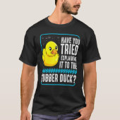 T-shirt Débugage Canard en Caoutchouc Codeur Web Programme (Devant)