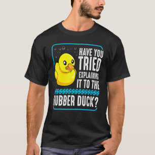 T-shirt Débugage Canard en Caoutchouc Codeur Web Programme