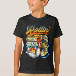 T-shirt Début à 8 Bowling Anniversaire Fête 8ème Anniversa