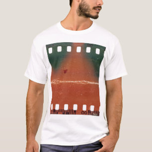 T-shirt Début de bande de film de 35 mm, rayures cool.