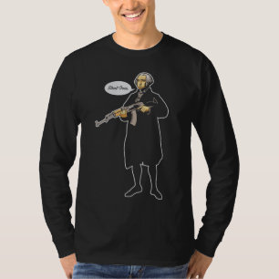 T-shirt Début de George Washington au-dessus de chemise