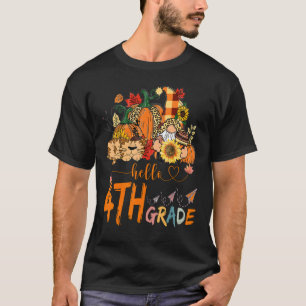T-shirt Début De L'Automne Enseignant Tournesol Bonjour 4