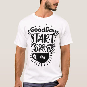 T-shirt Début du GoodDay avec café