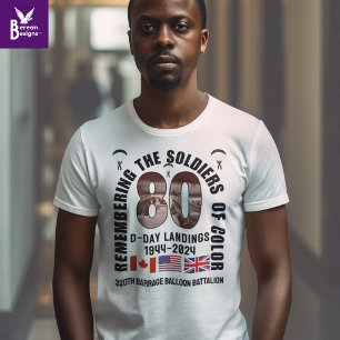 T-shirt DÉBUTS DU JOUR 80e anniversaire Afro-Américains