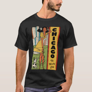 T-shirt Décal Vintage voyage de Chicago Illinois