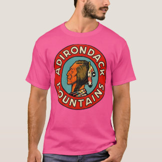 T-shirt Décal Vintage voyage des monts Adirondack