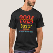 T-shirt Décatur Indiana IN Total Solar Eclipse 2024 4 Pr (Devant)
