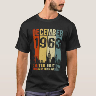 T-shirt Décembre 1963 60 Ans D'Être Impressionnant