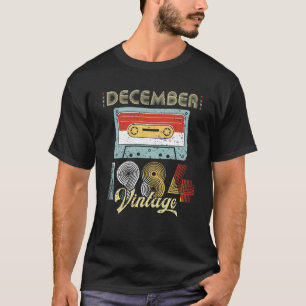 T-shirt Décembre 1984 enregistreur à cassettes vintage