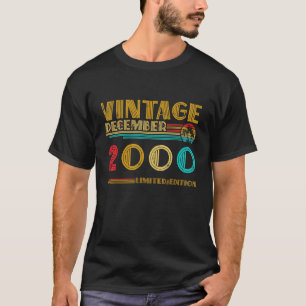T-shirt Décembre 2000 Vintage 23e anniversaire