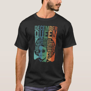 T-shirt Décembre Le Mois de la naissance de la reine célèb