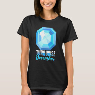 T-shirt Décembre Turquoise Pierres Précieuses Prosp Minéra