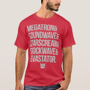 T-SHIRT DECEPTICON LINEUP