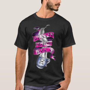 T-shirt Décès avant décaf mignon tatouage drôle graphique