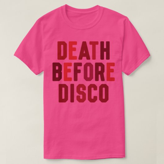T-shirt Décès avant disco (Design devant)