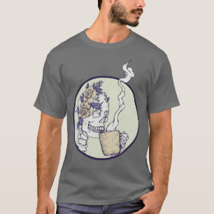 T-shirt Décès avant le squelette décaf