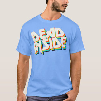 T-shirt Décès Dans La Typographie Métal Nihiliste Déclarat