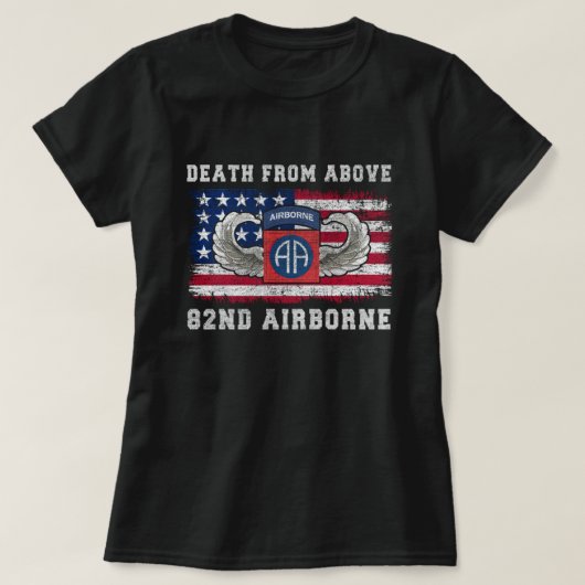 T-shirt Décès d'au-dessus du 82e parachutisme de la divisi (Design devant)
