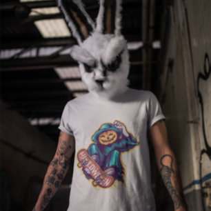 T-shirt Décès de la tête du Citrouille de patinage