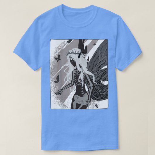 T-shirt Décès Goth Squelette Fée esthétique Fairywave Faec (Design devant)
