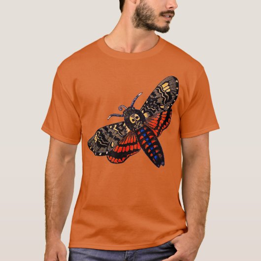 T-shirt Décès Tête Moth (Devant)